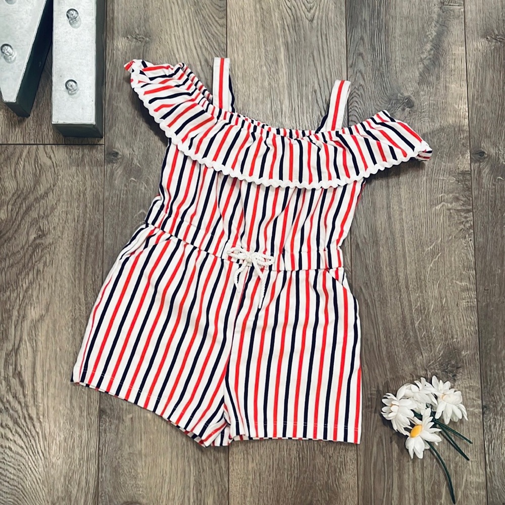 Janie and Jack Stripe Knit Romper